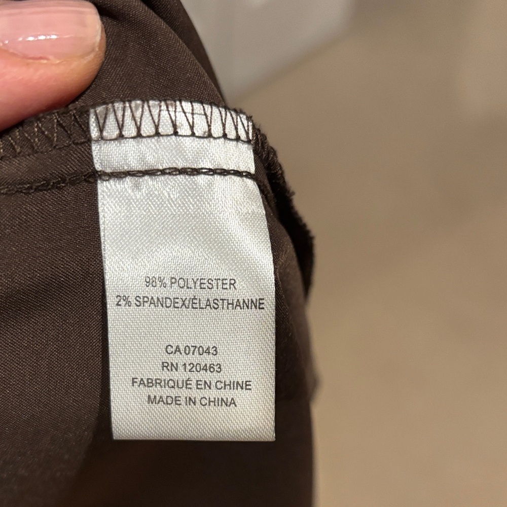 Elegant Brown Button Down Shirt - Picture 5 of 6